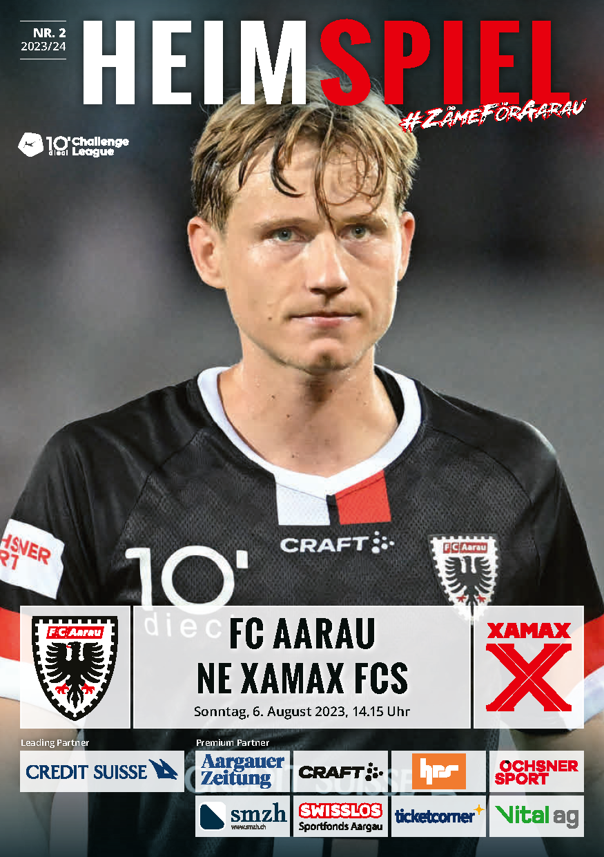 Heimspiel Nr. 2 2023/24 FC Aarau - NE Xamax FCS